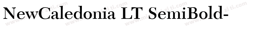 NewCaledonia LT SemiBold字体转换